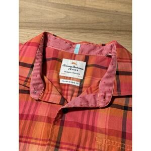 Tommy Bahama Island Modern Fit Mens Size L Multicolor Plaid Short Sleeve